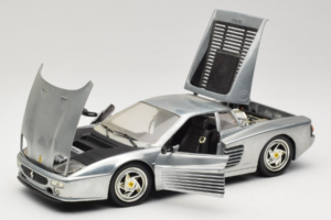 Ferrari 512M Chrome Silver Hot Wheels 1:18 25739 Metall – Bild 2 von 8
