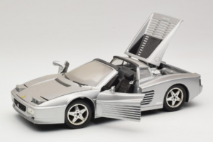 Ferrari 512TR Targa Silber Mira 1:18 6175 Metall – Bild 2 von 8