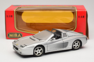 Ferrari 512TR Targa Silber Mira 1:18 6175 Metall – Bild 8 von 8