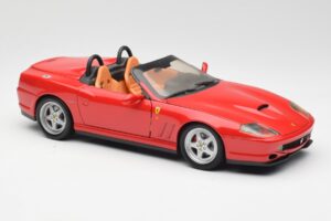 Ferrari 550 Barchetta Pininfarina Rot Bburago 1:18 327660 Metall – Bild 6 von 8