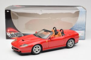 Ferrari 550 Barchetta Pininfarina Rot Bburago 1:18 327660 Metall – Bild 8 von 8