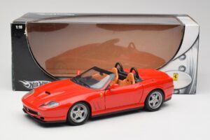 Ferrari 550 Barchetta Rosso Corsa Hot Wheels 1:18 74299294419 Metall – Bild 8 von 8