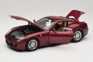 Ferrari 599 GTB Fiorano Dunkelrot Hot Wheels 1:18 M1200 Metall – Bild 2 von 8