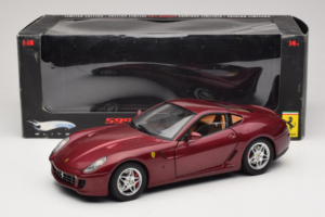 Ferrari 599 GTB Fiorano Dunkelrot Hot Wheels 1:18 M1200 Metall – Bild 8 von 8
