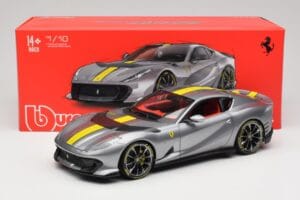 Ferrari 812 Competizione Grigio Coburn Bburago 1:18 18-01647 Metall – Bild 8 von 8