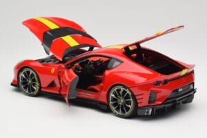 Ferrari 812 Competizione Rosso Corsa Mit Gelben Streifen Bburago 1:18 18-16915 Metall – Bild 5 von 8