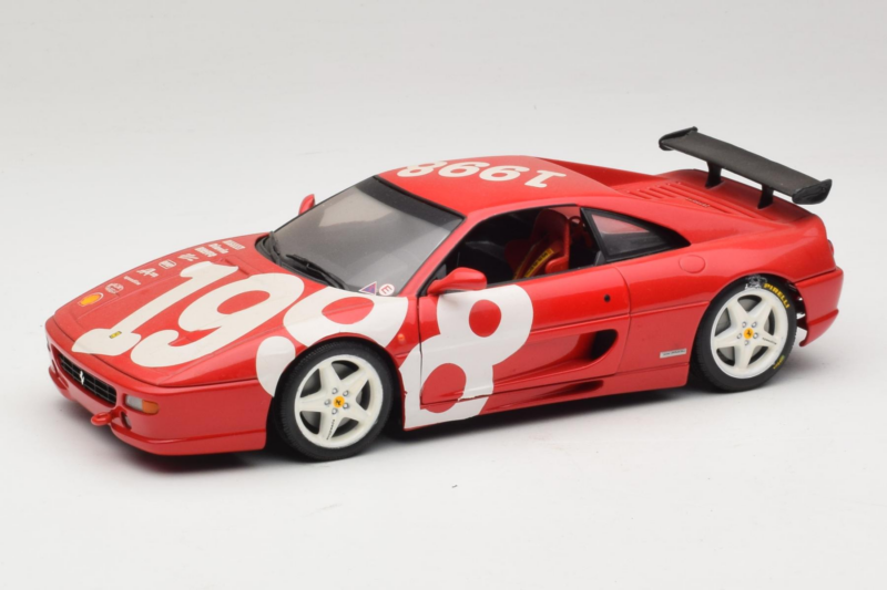 Ferrari F355 Berlinetta Rot mit weissen Rädern UT Models 1:18 180074020-P2 Metall