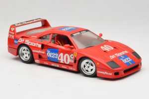 Ferrari F40 #40 J-P. Jabouille / O. Grouillard Art Sports 1987 Bburago 1:18 3332-A1 Metall – Bild 6 von 8