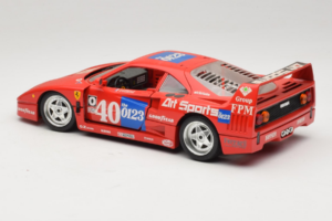 Ferrari F40 #40 J-P. Jabouille / O. Grouillard Art Sports 1987 Bburago 1:18 3332-A1 Metall – Bild 7 von 8