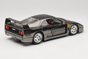 Ferrari F40 Chrome Black Bburago 1:18 3401-B1 Metall – Bild 3 von 8