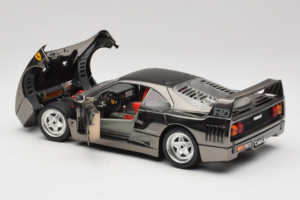 Ferrari F40 Chrome Black Bburago 1:18 3401-B1 Metall – Bild 5 von 8