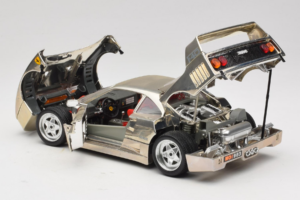 Ferrari F40 Chrome Silver Bburago 1:18 3401 Metall – Bild 5 von 8