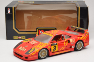 Ferrari F40 Evoluzione #3 Brummel Rot 1987 Bburago 1:18 3022-P2 Metall – Bild 8 von 8