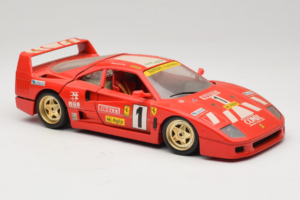 Ferrari F40 Evoluzione #1 Pirelli Rot 1992 Bburago 1:18 3042-P1 Metall – Bild 6 von 8
