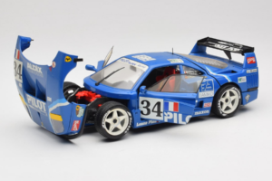 Ferrari F40 Evoluzione #34 Blau Custom 1987 Bburago 1:18 3032-C1 Metall – Bild 2 von 8