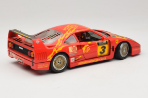 Ferrari F40 #3 F. Kroymans Ferrari Imports Kroymans BBS Wheels Rot 1987 Bburago 1:18 3032-H1 Metall – Bild 3 von 8