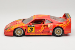 Ferrari F40 #3 F. Kroymans Ferrari Imports Kroymans BBS Wheels Rot 1987 Bburago 1:18 3032-H1 Metall – Bild 4 von 8