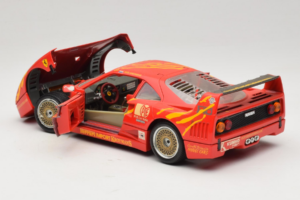 Ferrari F40 #3 F. Kroymans Ferrari Imports Kroymans BBS Wheels Rot 1987 Bburago 1:18 3032-H1 Metall – Bild 5 von 8
