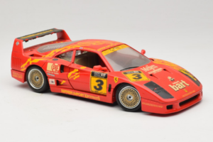 Ferrari F40 #3 F. Kroymans Ferrari Imports Kroymans BBS Wheels Rot 1987 Bburago 1:18 3032-H1 Metall – Bild 6 von 8