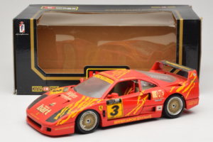 Ferrari F40 #3 F. Kroymans Ferrari Imports Kroymans BBS Wheels Rot 1987 Bburago 1:18 3032-H1 Metall – Bild 8 von 8