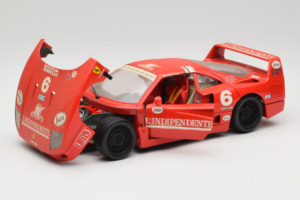 Ferrari F40 #6 V. Colombo L'Indipendente Rot 1987 Bburago 1:18 3032-L1 Metall – Bild 2 von 8