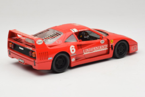Ferrari F40 #6 V. Colombo L'Indipendente Rot 1987 Bburago 1:18 3032-L1 Metall – Bild 3 von 8