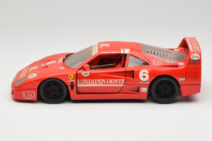 Ferrari F40 #6 V. Colombo L'Indipendente Rot 1987 Bburago 1:18 3032-L1 Metall – Bild 4 von 8