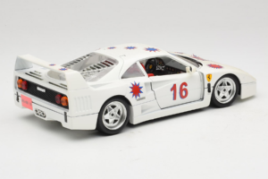 Ferrari F40 #16 Borsenmodells Weiss Limited Edition 333 pcs 1987 Bburago 1:18 3332-W1 Metall – Bild 3 von 8