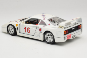 Ferrari F40 #16 Borsenmodells Weiss Limited Edition 333 pcs 1987 Bburago 1:18 3332-W1 Metall – Bild 7 von 8