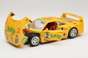 Ferrari F40 Totip Jolly Club #2 Gelb Bburago 1:18 3332-Y1 Metall – Bild 2 von 8