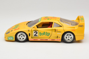 Ferrari F40 Totip Jolly Club #2 Gelb Bburago 1:18 3332-Y1 Metall – Bild 4 von 8