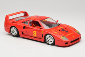 Ferrari F40 #8 Bevro International Rot 1987 Bburago 1:18 3332-P3 Metall – Bild 6 von 8
