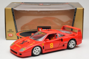 Ferrari F40 #8 Bevro International Rot 1987 Bburago 1:18 3332-P3 Metall – Bild 8 von 8