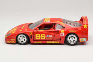 Ferrari F40 LM #86 Ch. Pozzi IMSA 24 Hours of Le Mans 1985 Rot Bburago 1:18 3332-P6 Metall – Bild 4 von 8
