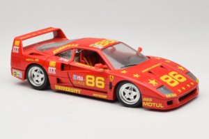 Ferrari F40 LM #86 Ch. Pozzi IMSA 24 Hours of Le Mans 1985 Rot Bburago 1:18 3332-P6 Metall – Bild 6 von 8