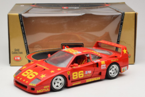 Ferrari F40 LM #86 Ch. Pozzi IMSA 24 Hours of Le Mans 1985 Rot Bburago 1:18 3332-P6 Metall – Bild 8 von 8
