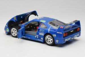 Ferrari F40 #34 M. Ferte / Thavenin / Palau Pilot Blau 1987 Bburago 1:18 3032-B1 Metall – Bild 5 von 8