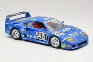 Ferrari F40 #34 M. Ferte / Thavenin / Palau Pilot Blau 1987 Bburago 1:18 3032-B1 Metall – Bild 6 von 8