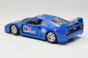 Ferrari F40 Pilot #56 Blau Bburago 1:18 3332-BL1 Metall – Bild 7 von 8