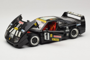 Ferrari F40 Pirelli Agip #1 Schwarz Bburago 1:18 3332-B1 Metall – Bild 2 von 8