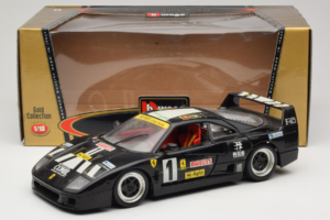 Ferrari F40 Pirelli Agip #1 Schwarz Bburago 1:18 3332-B1 Metall – Bild 8 von 8