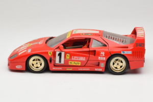 Ferrari F40 Evoluzione #1 Pirelli Agip Rot mit Goldenen Rädern 1992 Bburago 1:18 3042-P2 Metall – Bild 4 von 8
