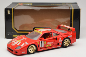 Ferrari F40 Evoluzione #1 Pirelli Agip Rot mit Goldenen Rädern 1992 Bburago 1:18 3042-P2 Metall – Bild 8 von 8