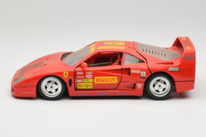 Ferrari F40 Pirelli BBS Rot Bburago 1:18 3032-P4 Metall – Bild 4 von 8