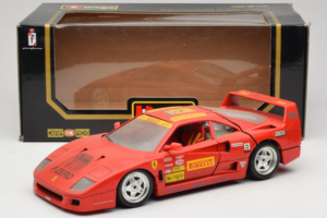 Ferrari F40 Pirelli BBS Rot Bburago 1:18 3032-P4 Metall – Bild 8 von 8