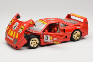 Ferrari F40 #3 Pirelli Rot 1987 Bburago 1:18 3332-P4 Metall – Bild 2 von 8