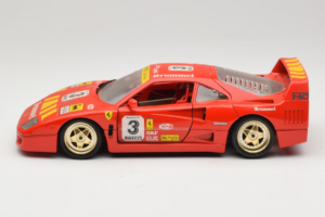 Ferrari F40 #3 Pirelli Rot 1987 Bburago 1:18 3332-P4 Metall – Bild 4 von 8