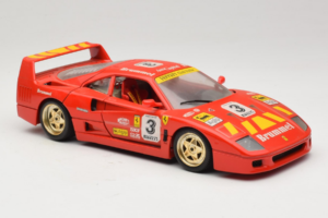 Ferrari F40 #3 Pirelli Rot 1987 Bburago 1:18 3332-P4 Metall – Bild 6 von 8