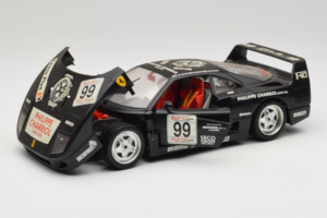 Ferrari F40 Seco #99 Lesseps / Charriol / Balandras Schwarz Bburago 1:18 3032-B3 Metall – Bild 2 von 8