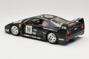 Ferrari F40 Seco #99 Lesseps / Charriol / Balandras Schwarz Bburago 1:18 3032-B3 Metall – Bild 7 von 8